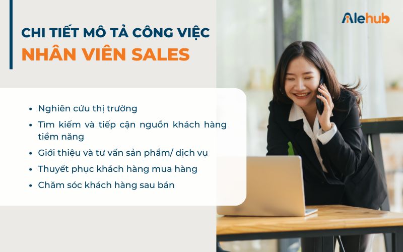 Mô Tả Công Việc Nhân Viên Sales Chi Tiết