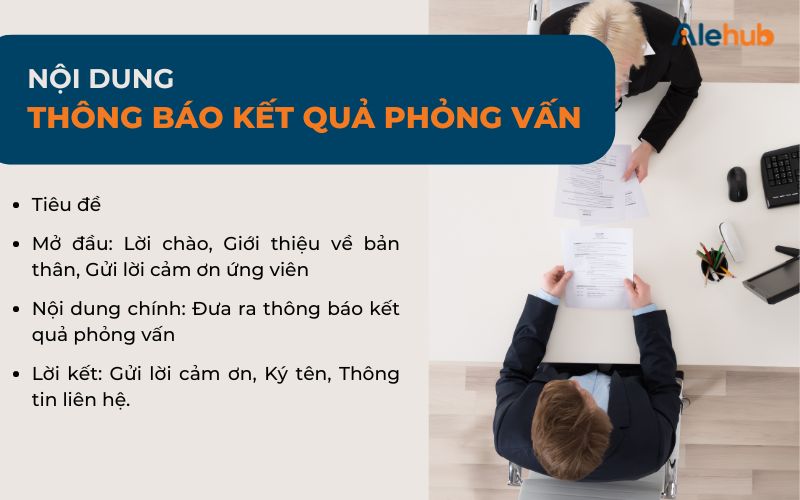 Nội Dung Cần Có Trong Thư Thông Báo Kết Quả Tuyển Dụng