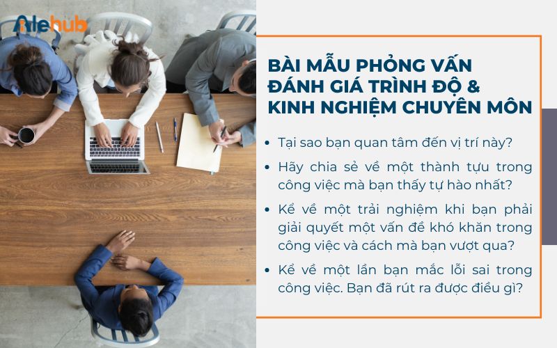 Bài Mẫu Phỏng Vấn Đánh Giá Trình Độ Và Kinh Nghiệm Chuyên Môn