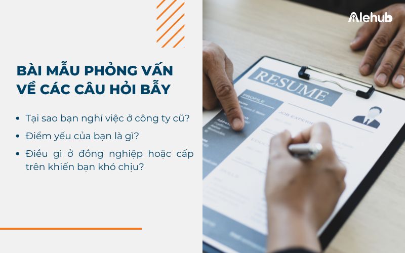 Bài Mẫu Phỏng Vấn Về Các Câu Hỏi Bẫy