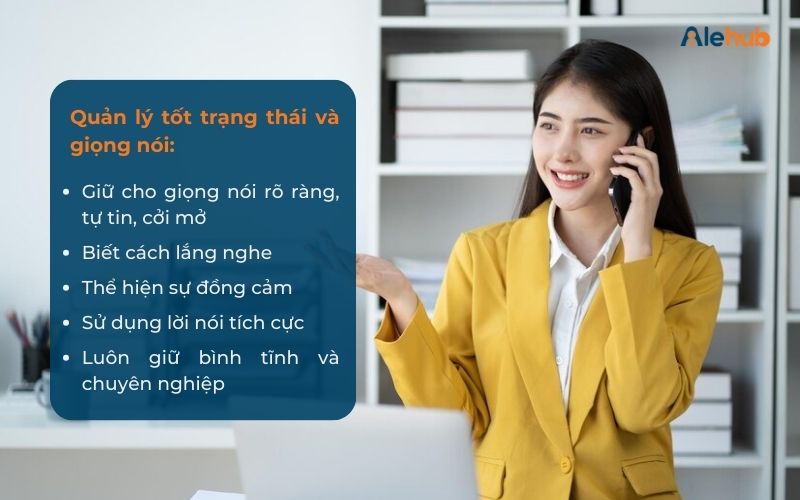 Quản lý tốt trạng thái và giọng nói