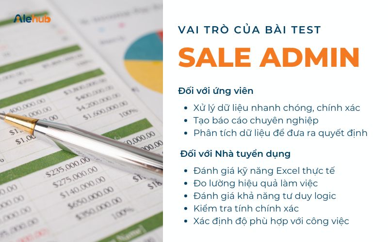 Vai Trò Của Bài Test Excel Sale Admin