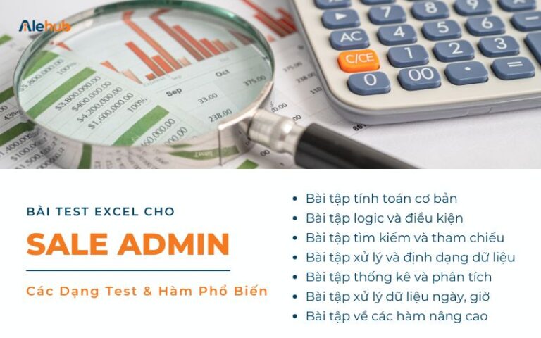 [FREE PDF] 3 Mẫu Bài Test Excel Cho Sale Admin Thường Gặp