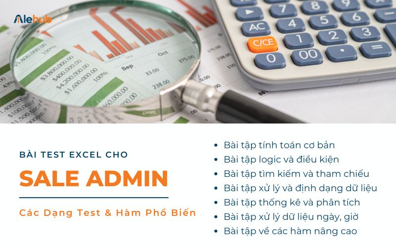 Các Dạng Bài Test Và Hàm Excel Sale Admin Phổ Biến Trong Tuyển Dụng