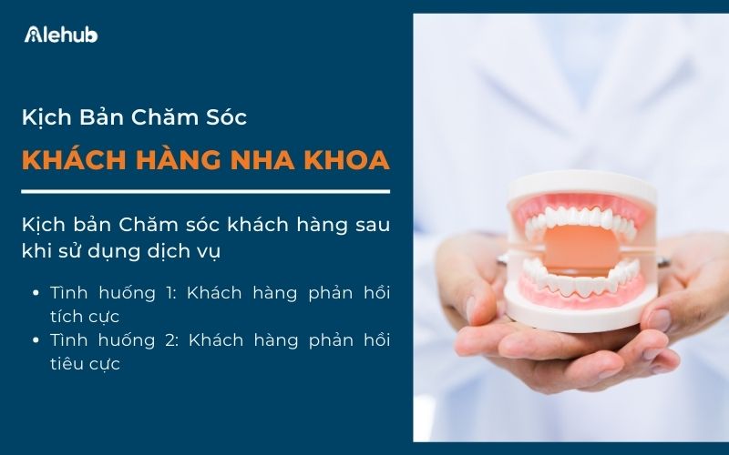 Mẫu kịch bản Chăm sóc khách hàng sau khi sử dụng dịch vụ Nha khoa