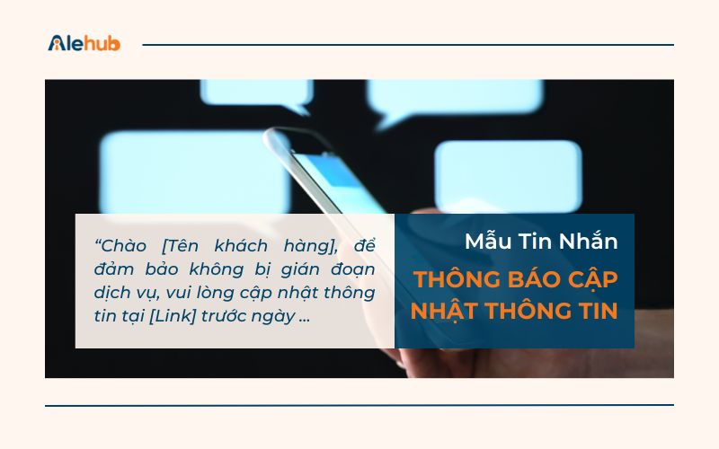 Mẫu Tin Nhắn Thông Báo Cập Nhật Thông Tin