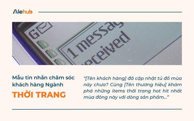 Mẫu Tin Nhắn Chăm Sóc Khách Hàng Ngành Thời Trang